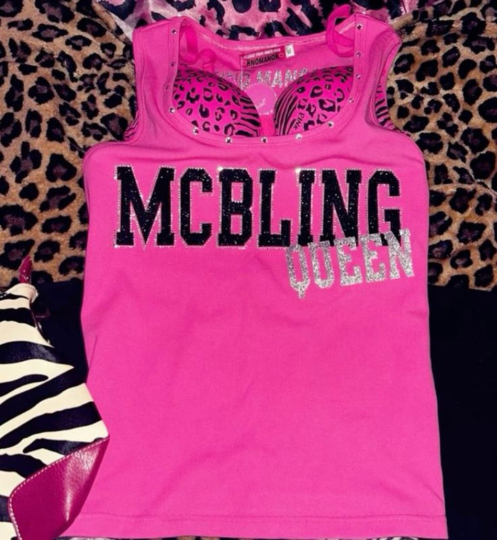 McBling Queen Top